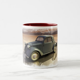 Taza Bicolor Topolino de Fiat 500 Topolino