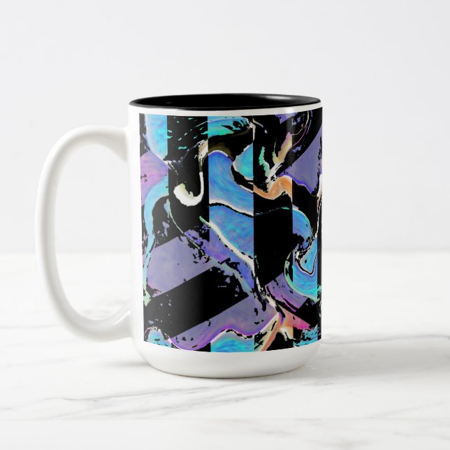Taza Bicolor Toque de café para ojos (Izquierda)