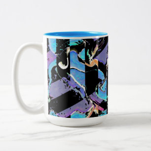 Taza Bicolor Toque de café para ojos