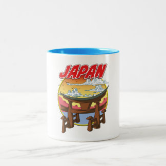 Taza Bicolor Tori de Japón