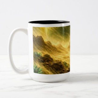 Taza Bicolor Tormenta de arena en el planeta amarillo