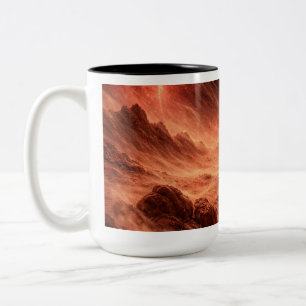 Taza Bicolor Tormenta de arena en el planeta naranja