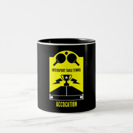 Taza Bicolor Torneo de tenis de mesa