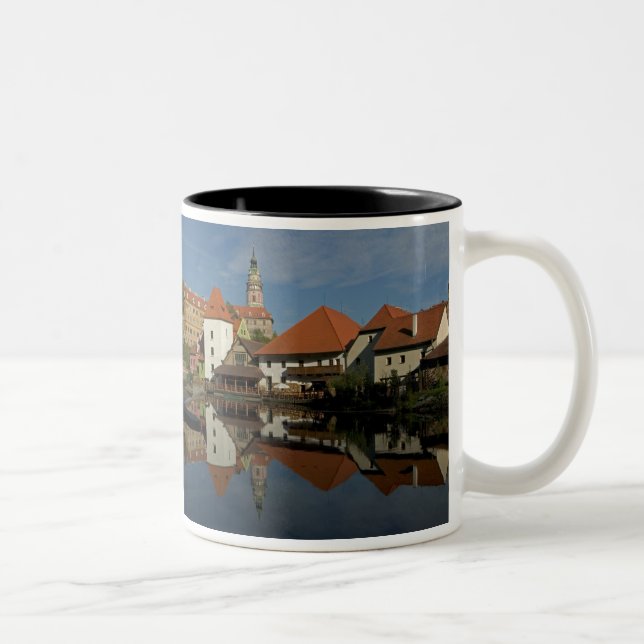 Taza Bicolor Torre Chateau, río Vltava, Cesky Krumlov, (Derecha)