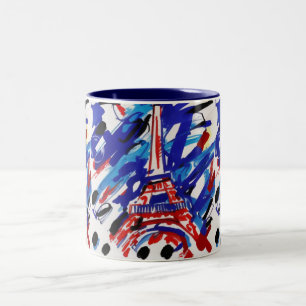 Taza Bicolor Torre Eiffel