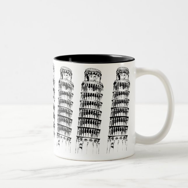 Taza Bicolor Torre inclinada de Pisa (Derecha)