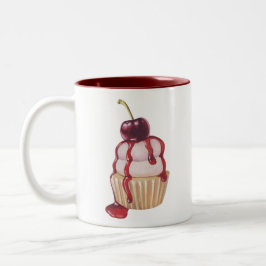 Taza Bicolor Torta de cerezo
