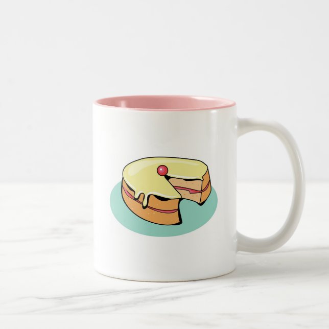 Taza Bicolor Torta de esponja (Derecha)