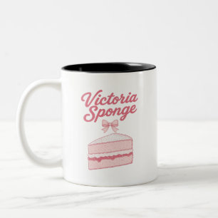 Taza Bicolor Torta estética Coquette Victoria Sponge