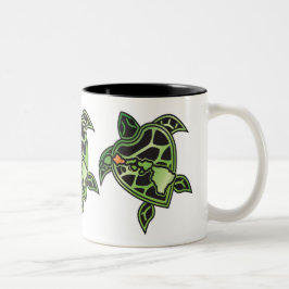 Taza Bicolor Tortuga de las islas de Hawaii