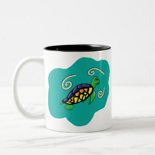 Taza Bicolor Tortuga de mar