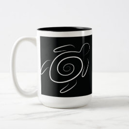 Taza Bicolor Tortuga de mar verde de Hawaii