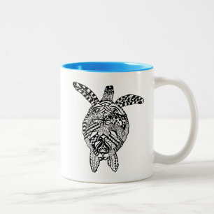 Taza Bicolor Tortuga del estilo