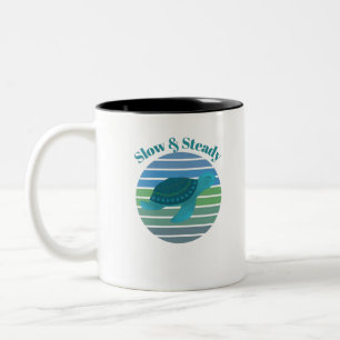 Taza Bicolor Tortuga lenta y estable