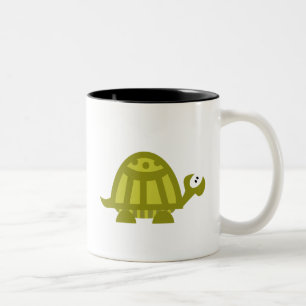 Taza Bicolor Tortuga verde