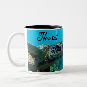 Taza Bicolor Tortuga verde hawaiana