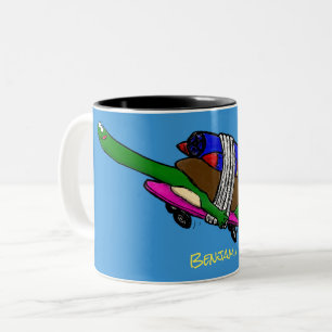 Taza Bicolor Tortuga voladora