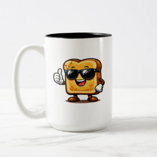 Taza Bicolor Tostada Francesa con Pulgar Arriba