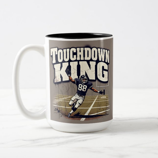 Taza Bicolor Touchdown King Football (Izquierda)