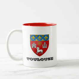 Taza Bicolor Toulouse France Coffee Mug