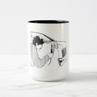 Taza Bicolor Trabajador auto del cuerpo