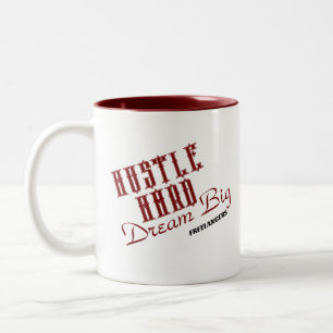 Taza Bicolor Trabajador Incansable Soñador Emprendedor Freelanc