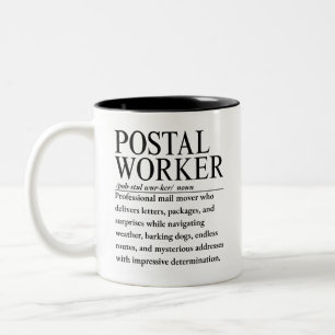 Taza Bicolor Trabajador Postal
