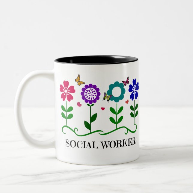 Taza Bicolor Trabajador social (Izquierda)