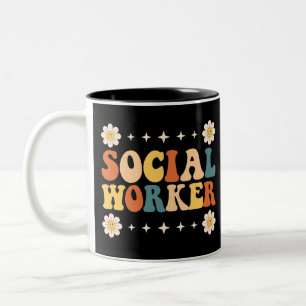 Taza Bicolor Trabajador social Groovy