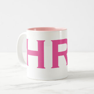 Taza Bicolor Trabajadora de recursos humanos de Héroe de Recurs