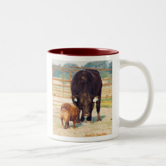 Taza Bicolor Trabaje a un pastor australiano de Stockdog con