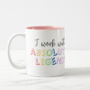 Taza Bicolor Trabajo con leyendas absolutas