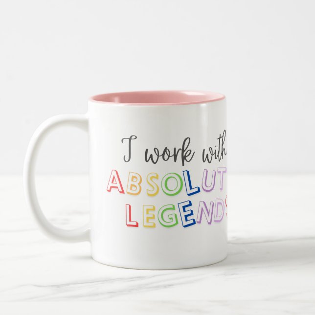 Taza Bicolor Trabajo con leyendas absolutas (Izquierda)