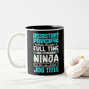 Taza Bicolor Trabajo de subdirector ocupación cumpleaños trabaj