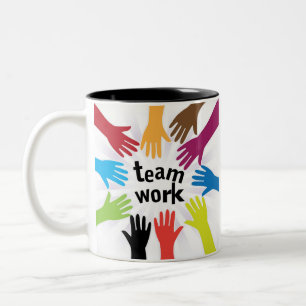 Taza Bicolor TrabajoDeEquipo