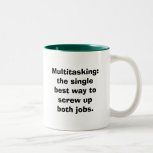 Taza Bicolor Trabajos múltiple: la sola mejor manera de