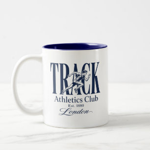 Taza Bicolor Track Athletics Club Londres Est 1880