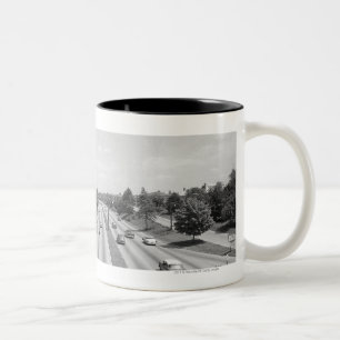 Taza Bicolor Tráfico en la carretera