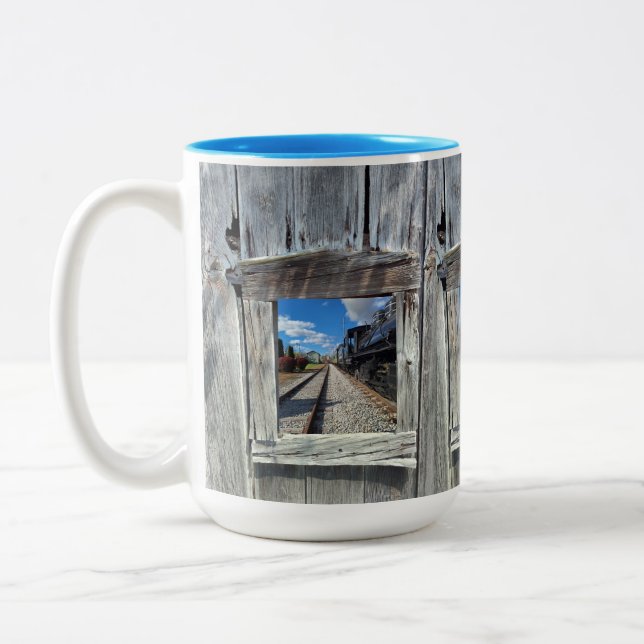 Taza Bicolor Train Mug (Izquierda)