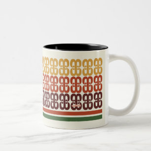 Taza Bicolor Trama de taller de tacos retro