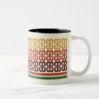 Taza Bicolor Trama de taller de tacos retro