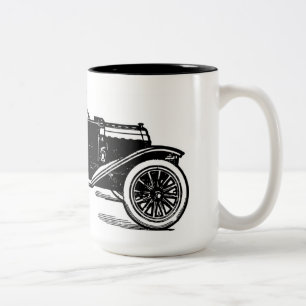 Taza Bicolor Trampa de café de coches de época