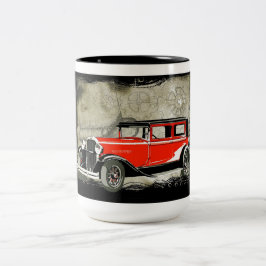 Taza Bicolor Trampa de café de coches de época