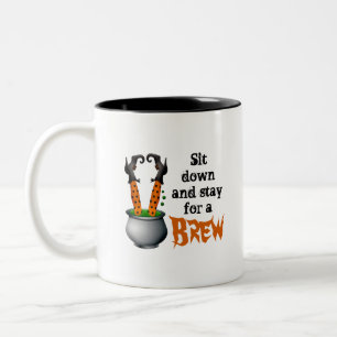 Taza Bicolor Trampa de café de dos tonos de bruja