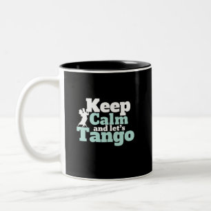 Taza Bicolor Tranquilidad Vamos Tango Funny Baila de Baile