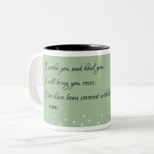Taza Bicolor Tranquilidad y sanación: la sabiduría de Rumi