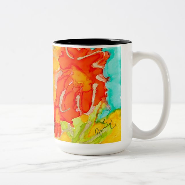 Taza Bicolor Tranquilo café de paraíso (Derecha)