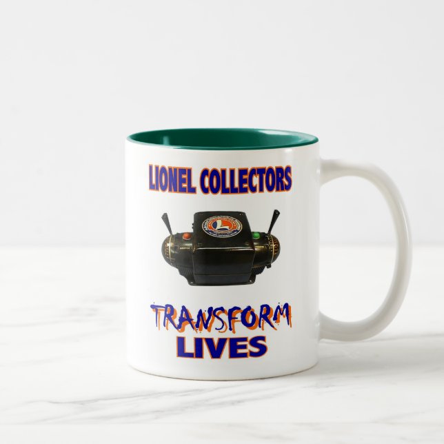 Taza Bicolor Transformador de Lionel (Derecha)