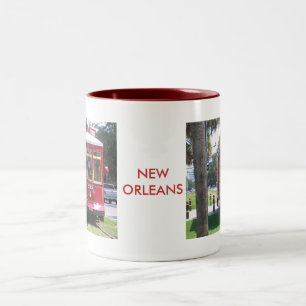 Taza Bicolor Tranvía de Nueva Orleans