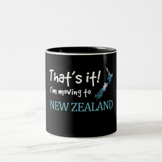 TAZA BICOLOR TRASLADANDO A NUEVA ZELANDIA KIWI PAUA